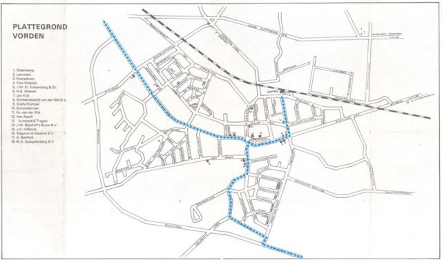 OVH15 Route tramlijn in Vorden